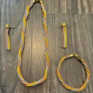 Beautiful Three Color Jewelry Set